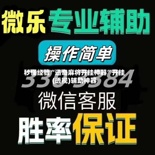秒懂经验“迅奇麻将开挂神器”开挂(透视)辅助神器-第3张图片