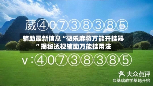 辅助最新信息“微乐麻将万能开挂器”揭秘透视辅助万能挂用法