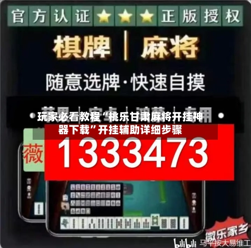 玩家必看教程“桃乐甘肃麻将开挂神器下载”开挂辅助详细步骤-第2张图片