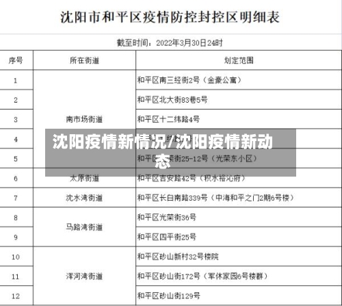 沈阳疫情新情况/沈阳疫情新动态-第2张图片