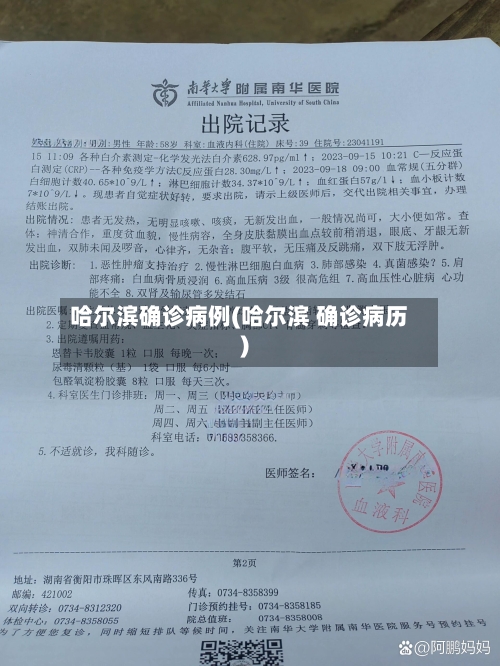 哈尔滨确诊病例(哈尔滨 确诊病历)-第2张图片