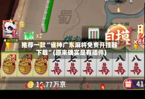 推荐一款“雀神广东麻将免费开挂器下载”(原来确实是有插件)-第2张图片