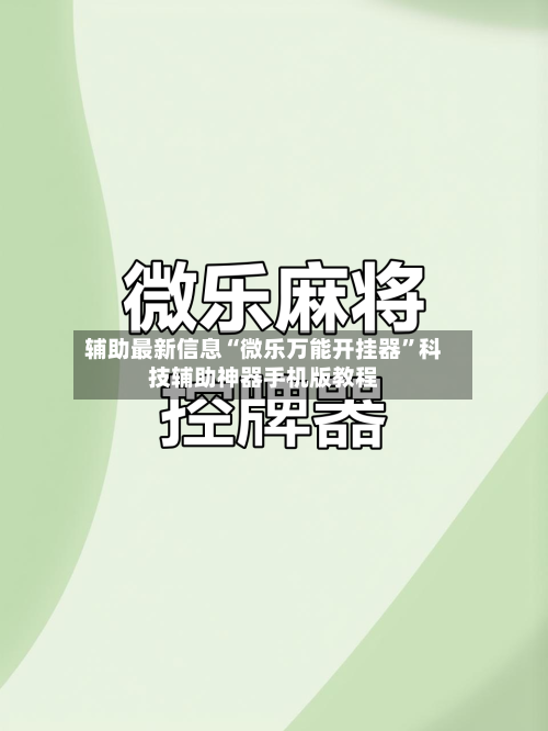 辅助最新信息“微乐万能开挂器”科技辅助神器手机版教程-第3张图片