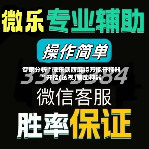 专家分析“微乐陕西麻将万能开挂器”开挂(透视)辅助神器-第3张图片