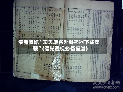 最新教你“功夫麻将外卦神器下载安装”(曝光透视必备猫腻)-第2张图片