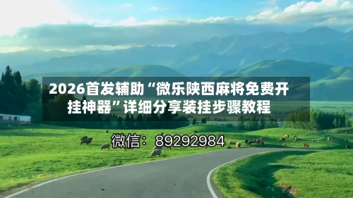 2026首发辅助“微乐陕西麻将免费开挂神器”详细分享装挂步骤教程-第2张图片