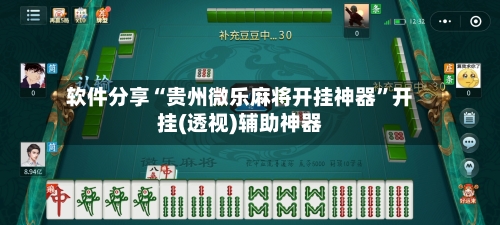 软件分享“贵州微乐麻将开挂神器”开挂(透视)辅助神器-第3张图片