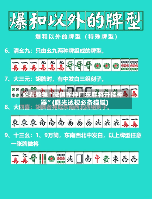 必看教程“微信雀神广东麻将开挂神器”(曝光透视必备猫腻)-第3张图片