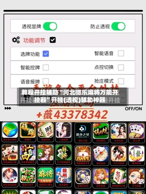 教程开挂辅助“河北微乐麻将万能开挂器”开挂(透视)辅助神器-第2张图片