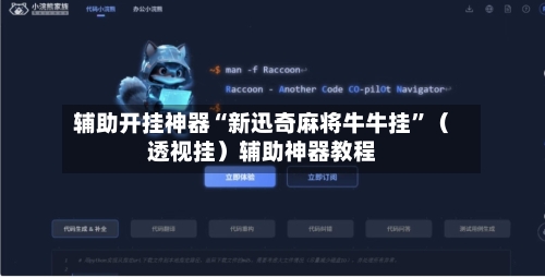 辅助开挂神器“新迅奇麻将牛牛挂”（透视挂）辅助神器教程-第2张图片