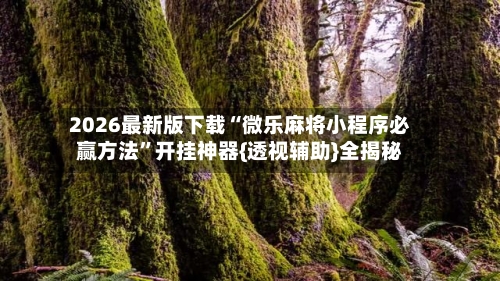 2026最新版下载“微乐麻将小程序必赢方法	”开挂神器{透视辅助}全揭秘-第2张图片