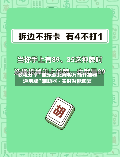教程分享“微乐湖北麻将万能开挂器通用版”辅助器 - 实时智能回复-第2张图片