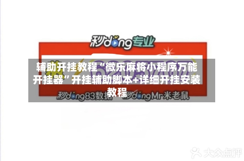 辅助开挂教程“微乐麻将小程序万能开挂器	”开挂辅助脚本+详细开挂安装教程-第3张图片