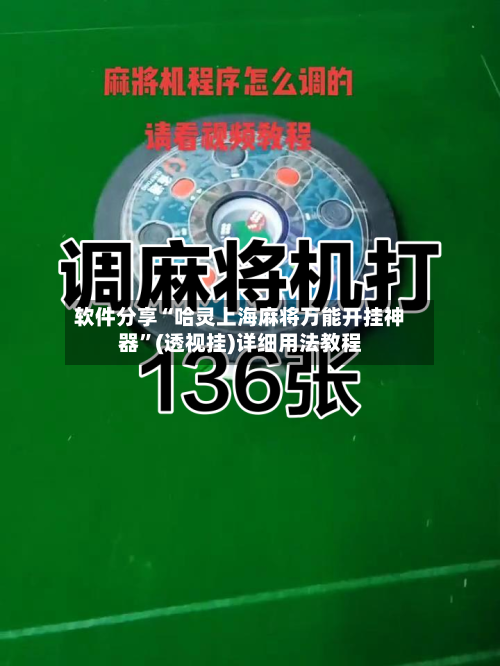 软件分享“哈灵上海麻将万能开挂神器”(透视挂)详细用法教程-第2张图片