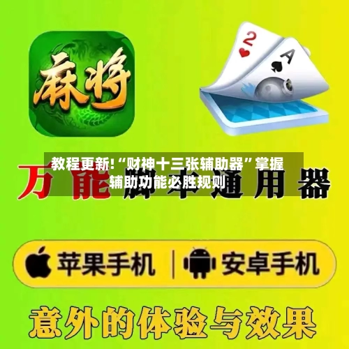 教程更新!“财神十三张辅助器”掌握辅助功能必胜规则-第2张图片