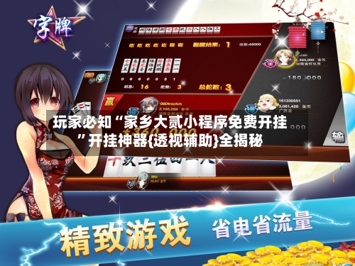 玩家必知“家乡大贰小程序免费开挂”开挂神器{透视辅助}全揭秘-第3张图片