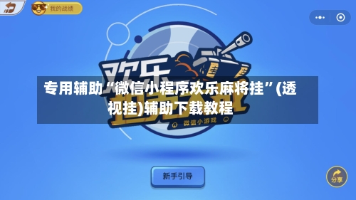 专用辅助“微信小程序欢乐麻将挂”(透视挂)辅助下载教程-第2张图片