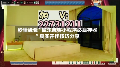 秒懂经验“微乐麻将小程序必赢神器”真实开挂技巧分享-第3张图片