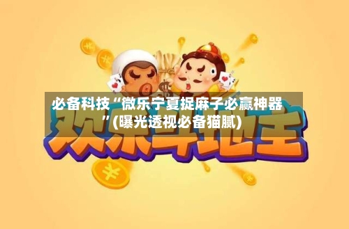 必备科技“微乐宁夏捉麻子必赢神器	”(曝光透视必备猫腻)-第2张图片