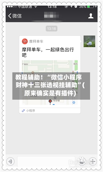 教程辅助！“微信小程序财神十三张透视挂辅助”(原来确实是有插件)-第2张图片