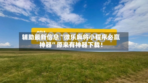 辅助最新信息“微乐麻将小程序必赢神器”原来有神器下载！-第2张图片