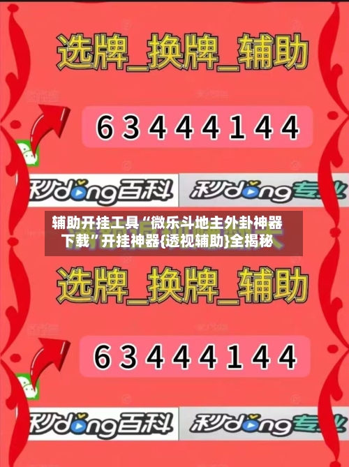辅助开挂工具“微乐斗地主外卦神器下载	”开挂神器{透视辅助}全揭秘-第2张图片