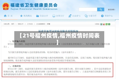 【21号福州疫情,福州疫情时间表】-第2张图片