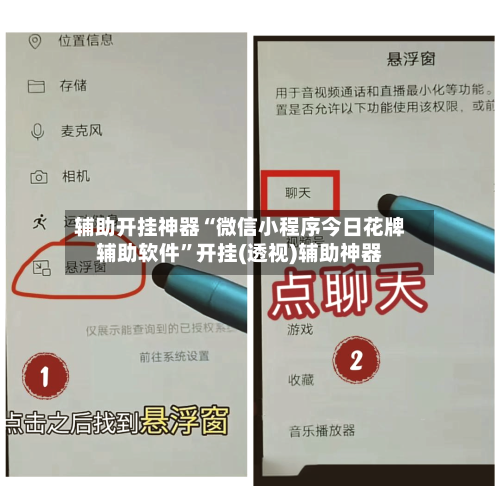 辅助开挂神器“微信小程序今日花牌辅助软件”开挂(透视)辅助神器-第2张图片