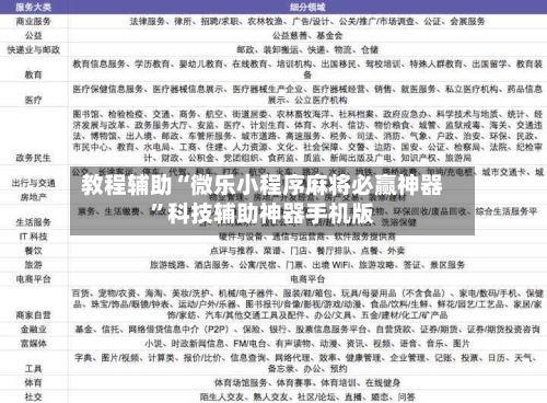 教程辅助“微乐小程序麻将必赢神器”科技辅助神器手机版
