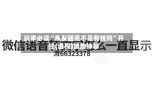 玩家必读“亲友圈是不是有挂吗”开挂(透视)辅助神器-第2张图片