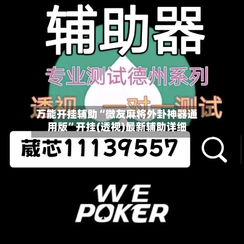 万能开挂辅助“微友麻将外卦神器通用版”开挂(透视)最新辅助详细-第2张图片