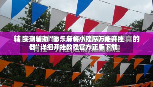 实测辅助“微乐麻将小程序万能开挂器”详细开挂教程官方正版下载-第2张图片