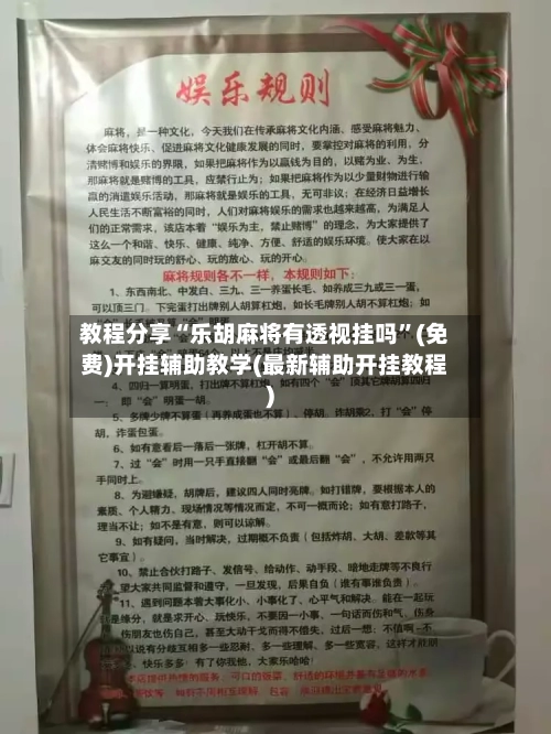 教程分享“乐胡麻将有透视挂吗”(免费)开挂辅助教学(最新辅助开挂教程)-第3张图片