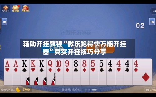 辅助开挂教程“微乐跑得快万能开挂器”真实开挂技巧分享-第3张图片