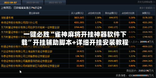 一键必胜“雀神麻将开挂神器软件下载	”开挂辅助脚本+详细开挂安装教程-第2张图片