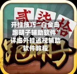 开挂技巧“白金岛跑胡子辅助软件”详细外挂透视辅助软件教程-第2张图片