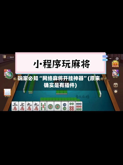 玩家必知“网络麻将开挂神器”(原来确实是有插件)-第2张图片