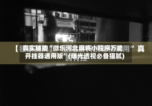 真实辅助“微乐河北麻将小程序万能开挂器通用版”(曝光透视必备猫腻)-第2张图片