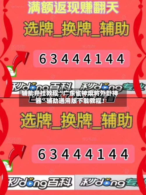 辅助开挂教程“广东雀神麻将外卦神器	”辅助通用版下载教程！-第2张图片