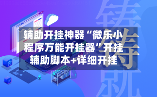 辅助开挂神器“微乐小程序万能开挂器”开挂辅助脚本+详细开挂-第3张图片