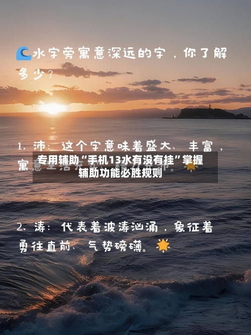 专用辅助“手机13水有没有挂”掌握辅助功能必胜规则-第2张图片
