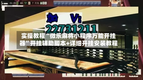 实操教程“微乐麻将小程序万能开挂器	”开挂辅助脚本+详细开挂安装教程-第2张图片