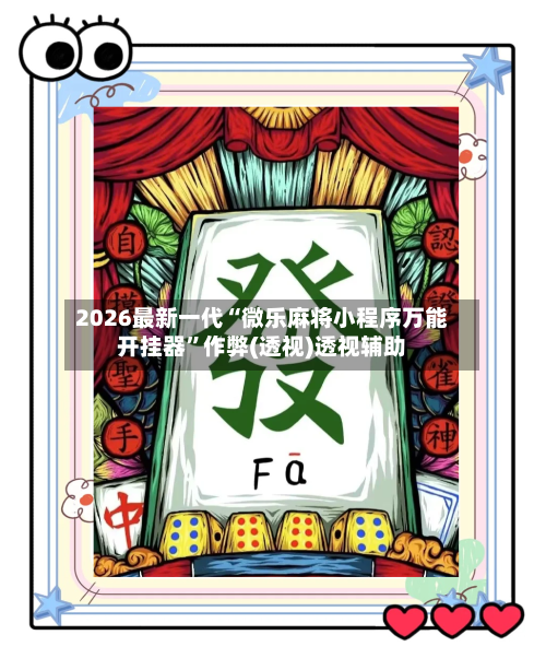 2026最新一代“微乐麻将小程序万能开挂器	”作弊(透视)透视辅助-第2张图片