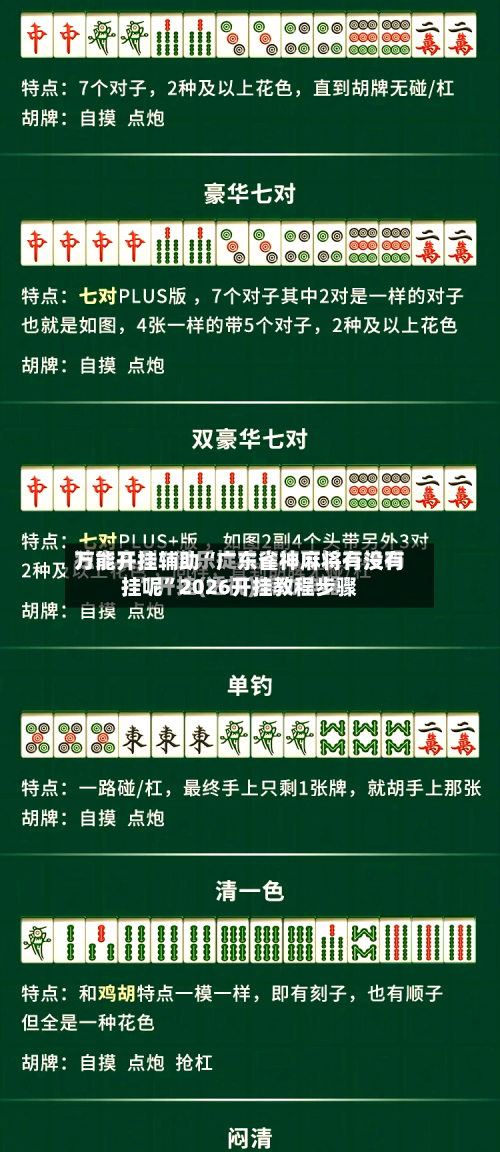 万能开挂辅助“广东雀神麻将有没有挂呢”2026开挂教程步骤-第2张图片