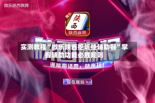 实测教程“微乐陕西挖坑挂辅助器	”掌握辅助功能必胜规则-第2张图片