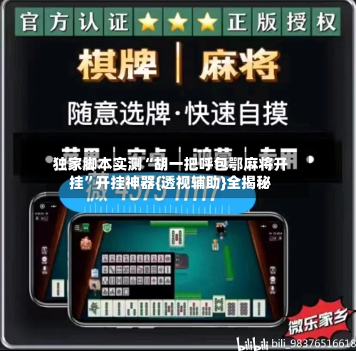 独家脚本实测“胡一把呼包鄂麻将开挂”开挂神器{透视辅助}全揭秘-第3张图片