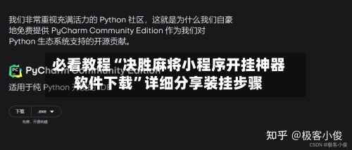 必看教程“决胜麻将小程序开挂神器软件下载	”详细分享装挂步骤-第2张图片