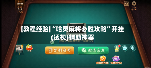 [教程经验]“哈灵麻将必胜攻略”开挂(透视)辅助神器-第3张图片