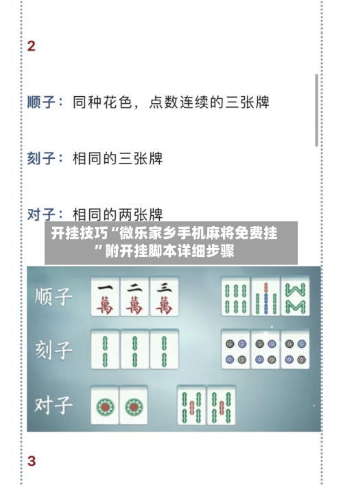 开挂技巧“微乐家乡手机麻将免费挂	”附开挂脚本详细步骤-第2张图片