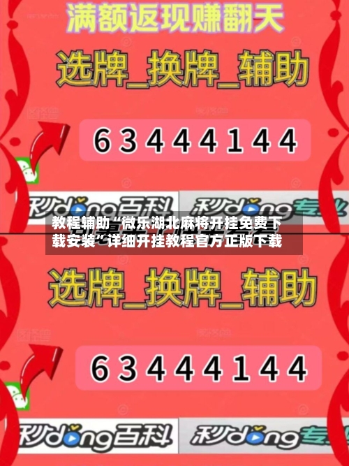 教程辅助“微乐湖北麻将开挂免费下载安装”详细开挂教程官方正版下载-第3张图片
